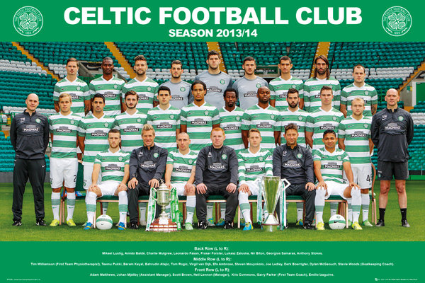 Celtic Team 2013/2014 WINNERS SCOTTISH PREMIERSHIP — Poster Plus